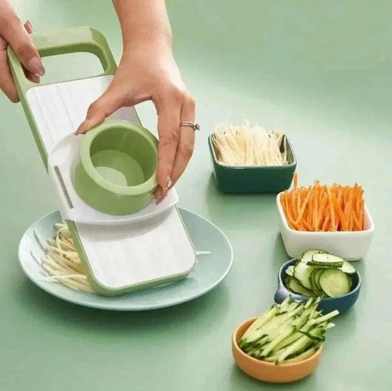 5in1 Vegetable Cutter | Multifunctional Stainless Steel Vegetable Cutter & Slicer | Kitchen Tool
